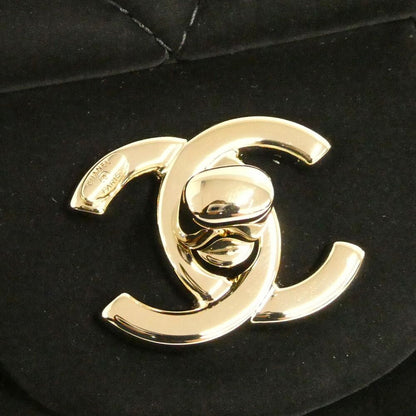 Chanel Large Bowling Bag Velvet Effect Nylon Black — view 6