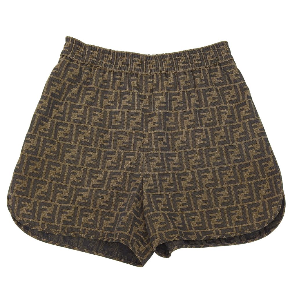 Fendi Canvas Shorts Brown