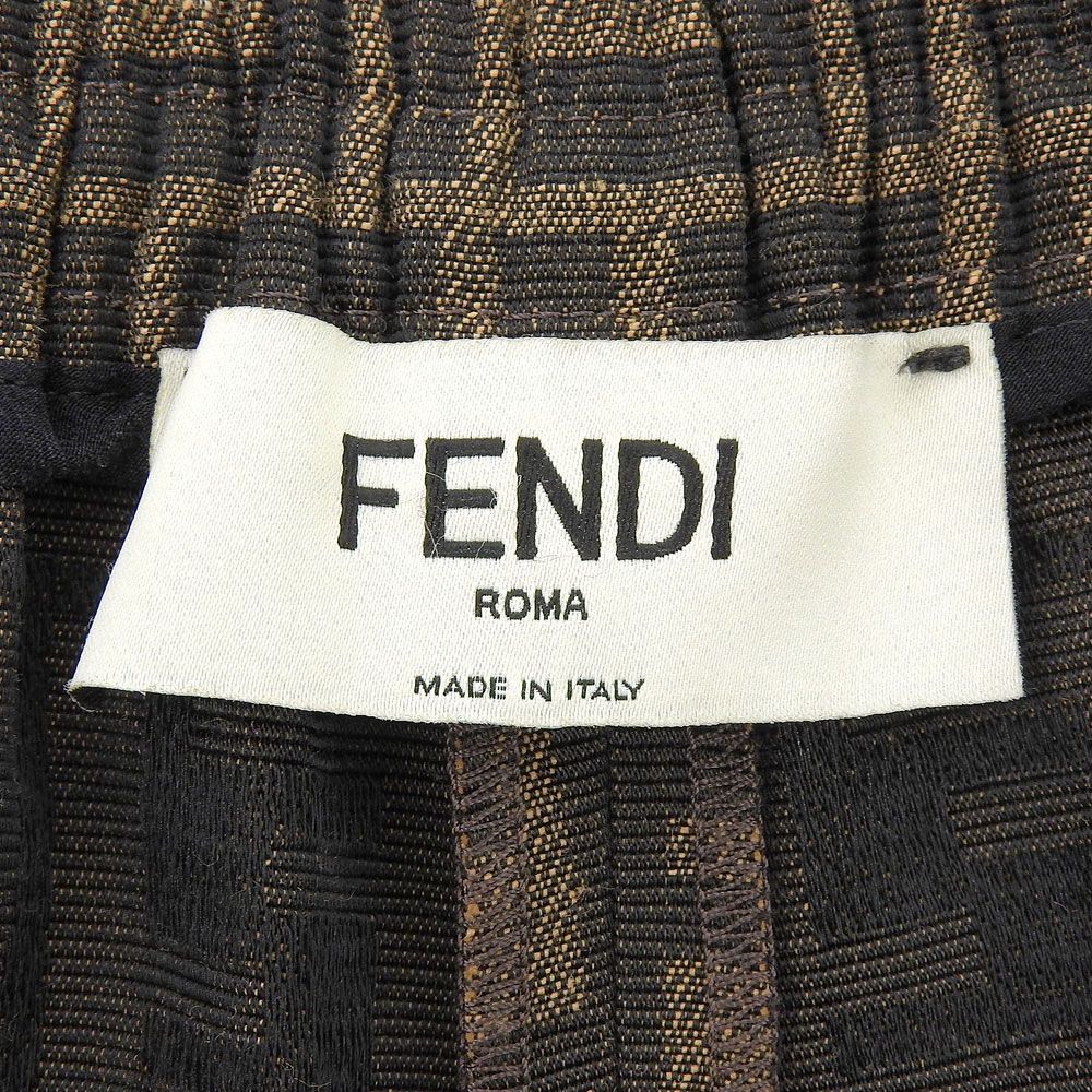 Fendi Canvas Shorts Brown — view 4