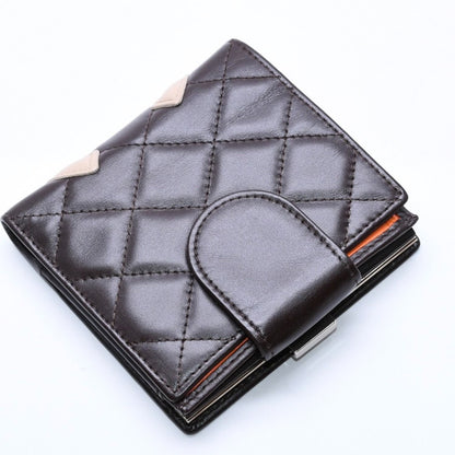 Chanel Cambon Line Kiss Lock Compact Wallet Bifold CC Logo Calfskin — view 5