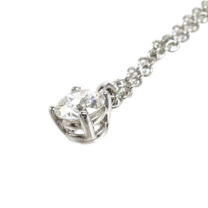 Tiffany & Co Platinum Solitaire Necklace Diamond 40.5 — view 3