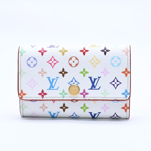 Louis Vuitton Key Case Multicolor White Takashi Murakami Collaboration