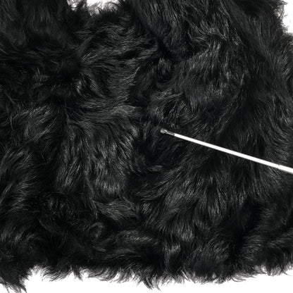 Celine Sequin Fur Vest Black — view 7
