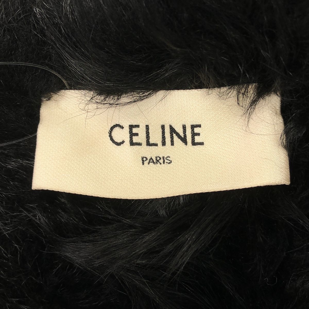 Celine Sequin Fur Vest Black — view 6