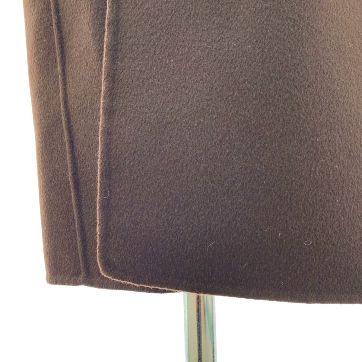 Max Mara S Pure Vagin Wool Double Face Coat 42 Dark Brown — view 3