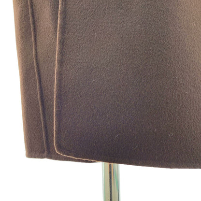 Max Mara S Pure Vagin Wool Double Face Coat 42 Dark Brown — view 3