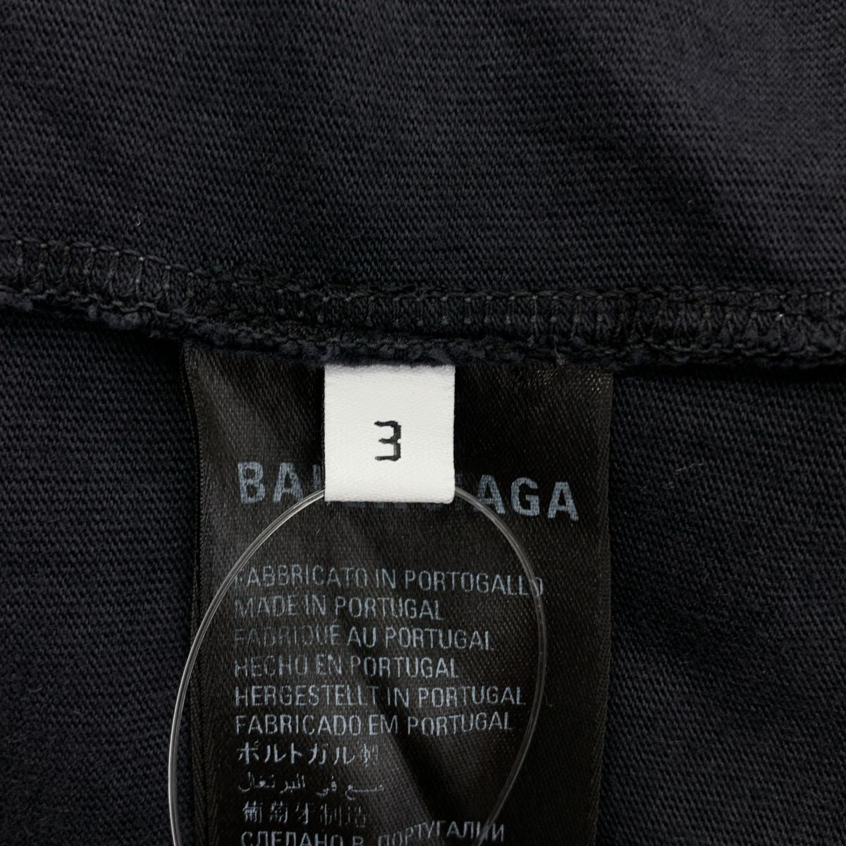 Balenciaga Oversized Tee Vintage Processed T-Shirt 3 Black — view 6