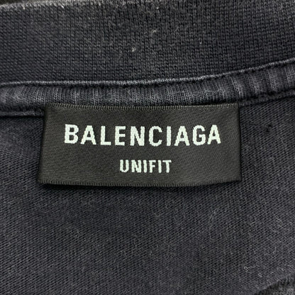 Balenciaga Oversized Tee Vintage Processed T-Shirt 3 Black — view 5