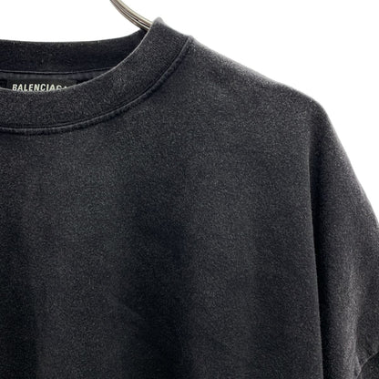Balenciaga Oversized Tee Vintage Processed T-Shirt 3 Black — view 2