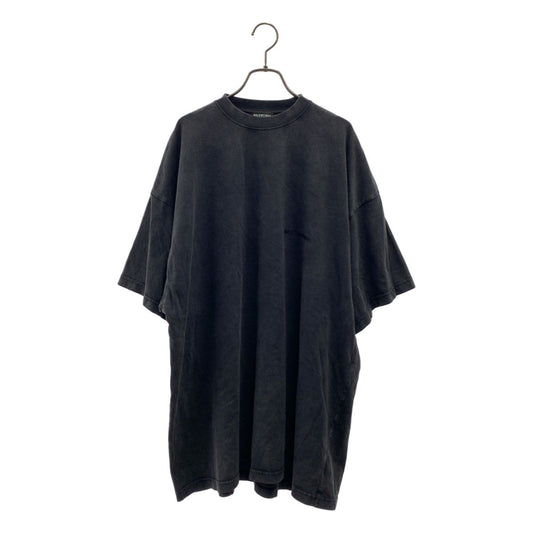 Balenciaga Oversized Tee Vintage Processed T-Shirt 3 Black