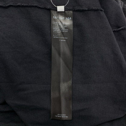 Balenciaga Oversized Tee Vintage Processed T-Shirt 3 Black — view 7