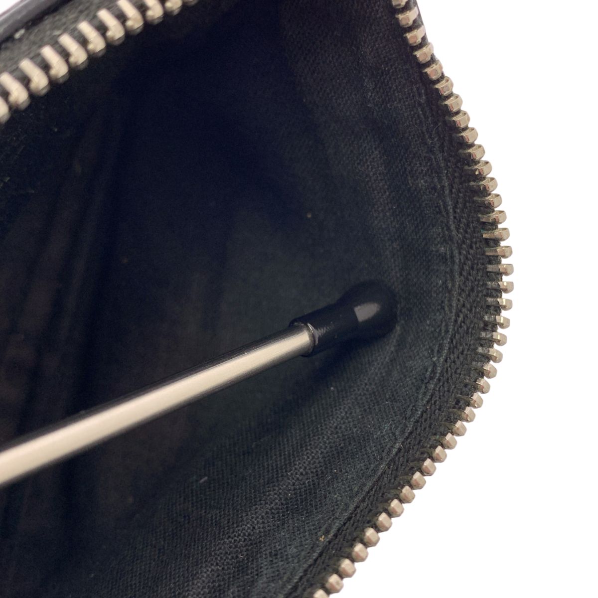 Balenciaga Leather Coin Case Black — view 5
