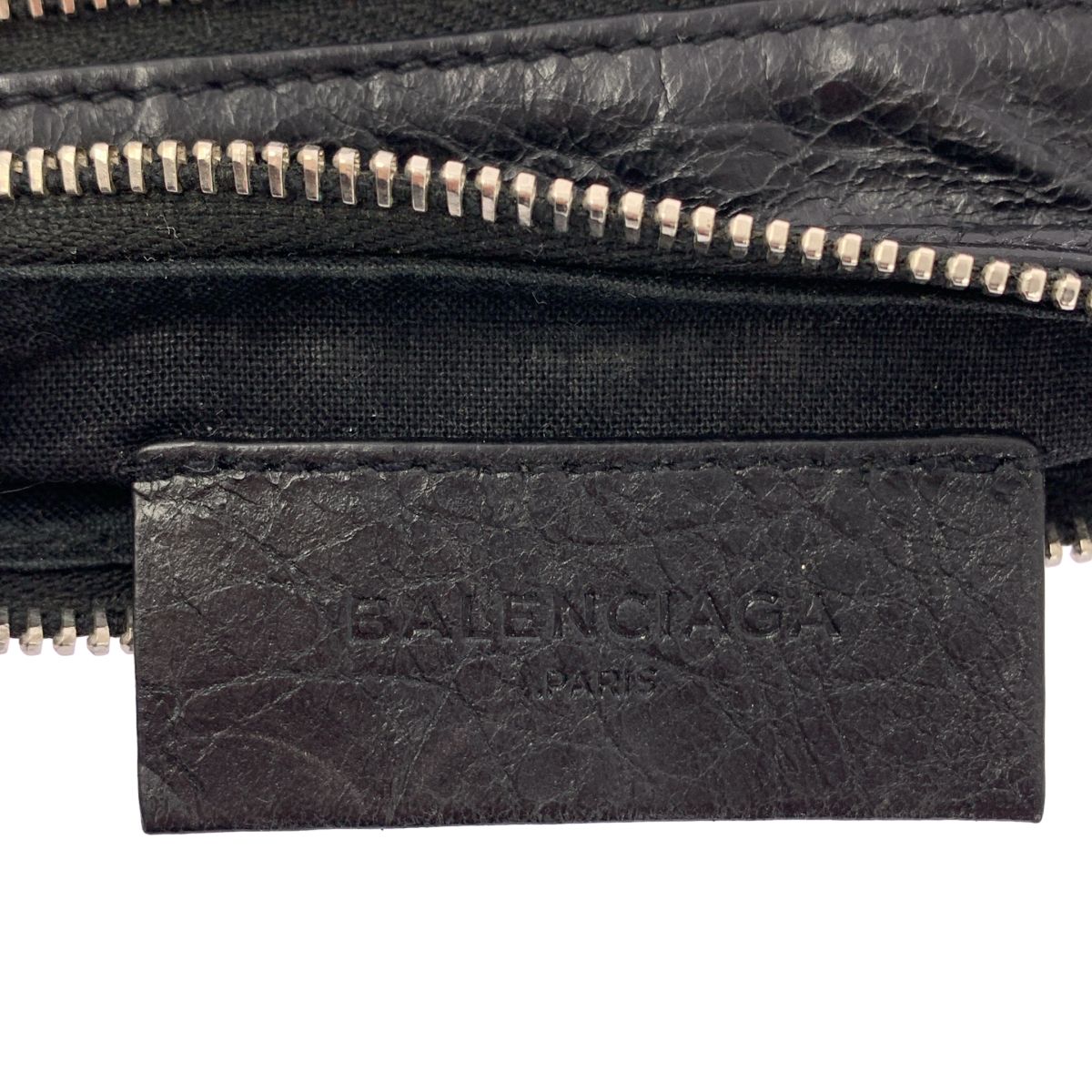 Balenciaga Leather Coin Case Black — view 4
