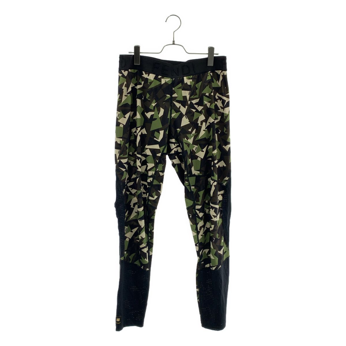 Fendi Bugs Eye Camouflage Leggings XL Khaki Pants