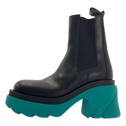 Bottega Veneta Flash Ankle Boots Side Gore Black Green 39 — view 2