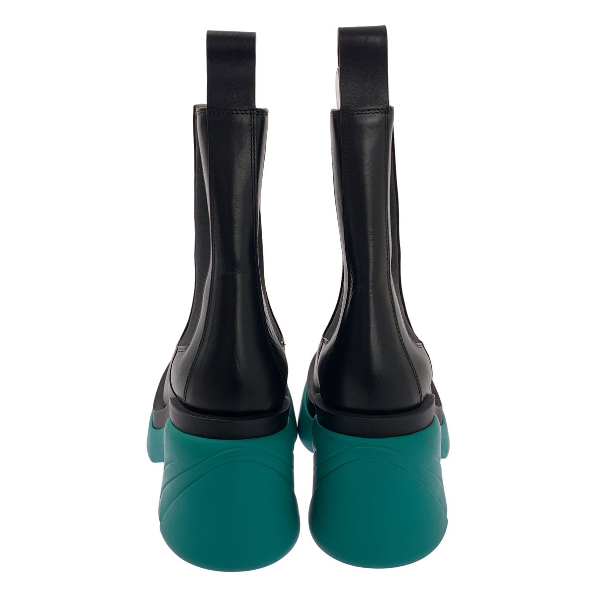 Bottega Veneta Flash Ankle Boots Side Gore Black Green 39 — view 3