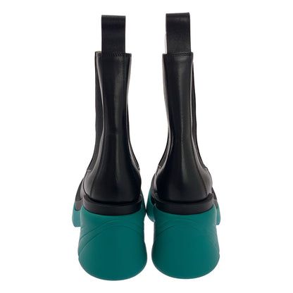Bottega Veneta Flash Ankle Boots Side Gore Black Green 39 — view 3