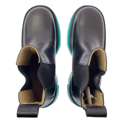 Bottega Veneta Flash Ankle Boots Side Gore Black Green 39 — view 4