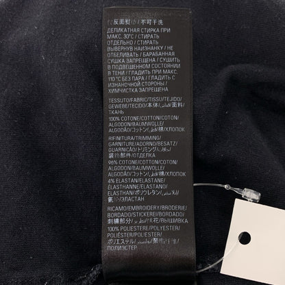 Balenciaga Outline Long Sleeve T-Shirt Vintage Wash Logo Embroidery 2 Black — view 7