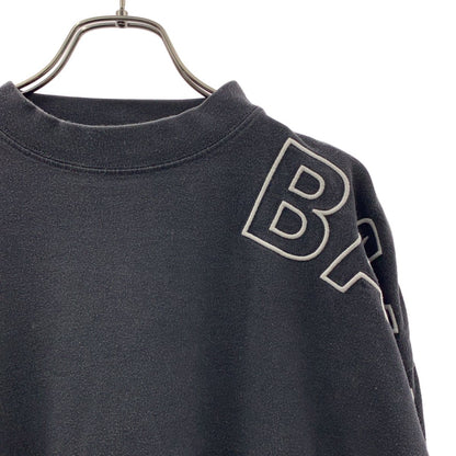 Balenciaga Outline Long Sleeve T-Shirt Vintage Wash Logo Embroidery 2 Black — view 2