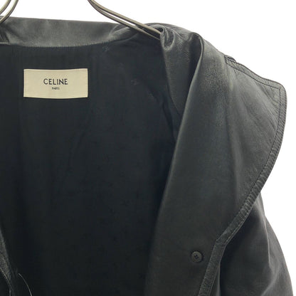 Celine Leather Belted Chesterfield Black Shoulder Bag — view 4