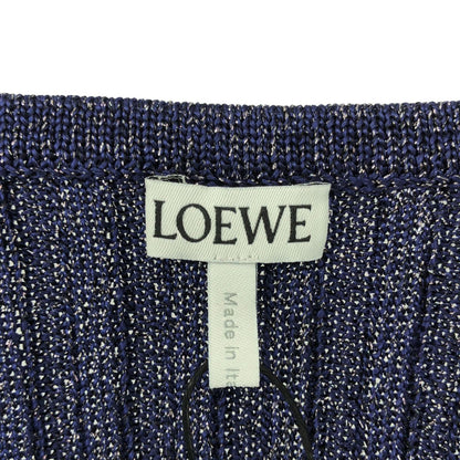 Loewe Rib Anagram Logo Knit XS Navy Sweater — view 5