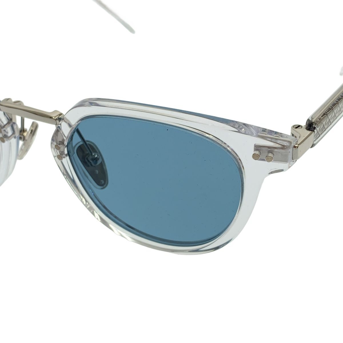 Prada Clear Frame Eyewear Sunglasses Blue — view 4