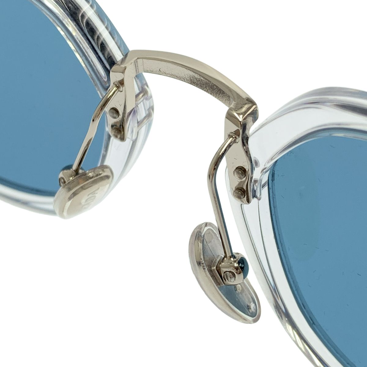 Prada Clear Frame Eyewear Sunglasses Blue — view 3