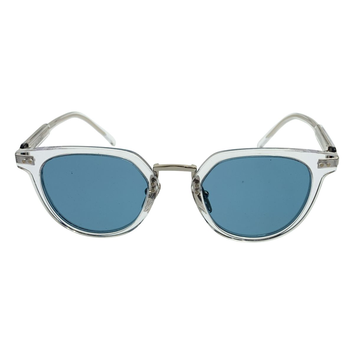 Prada Clear Frame Eyewear Sunglasses Blue — view 5