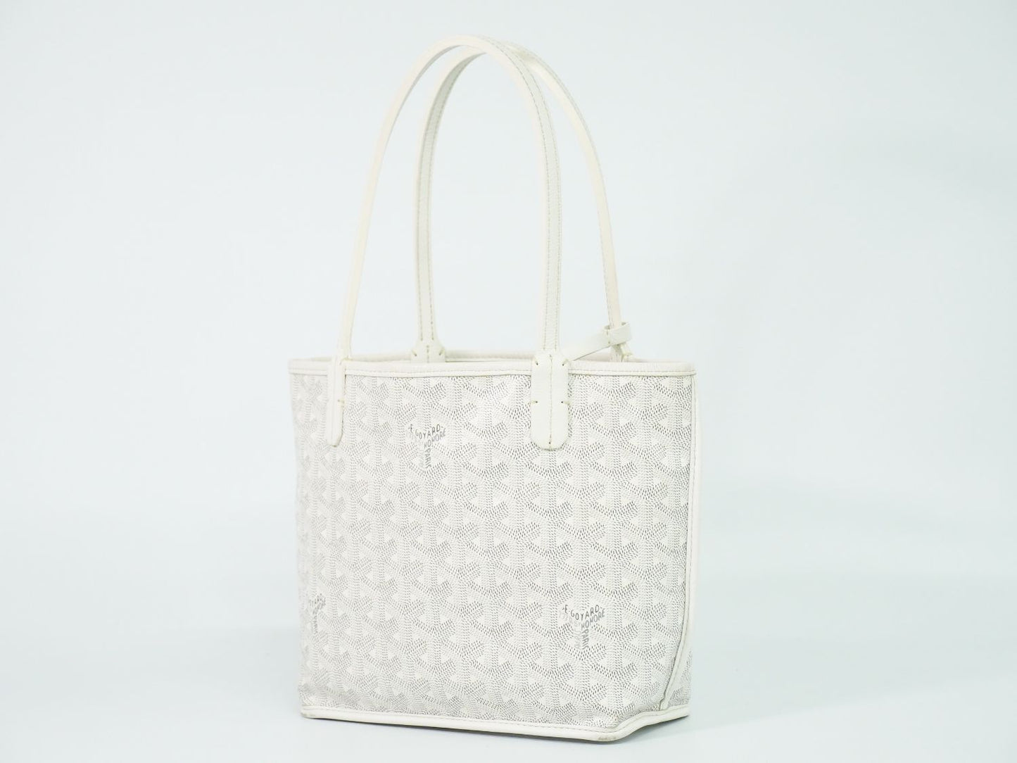 Goyard Anjou Mini Reversible Tote Bag White — view 2