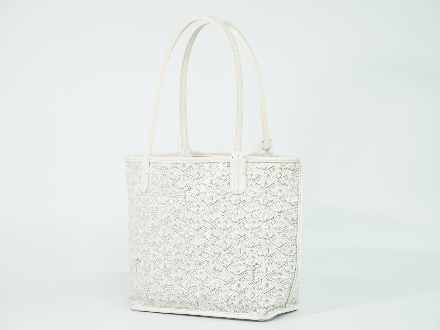 Goyard Anjou Mini Reversible Tote Bag White — view 2