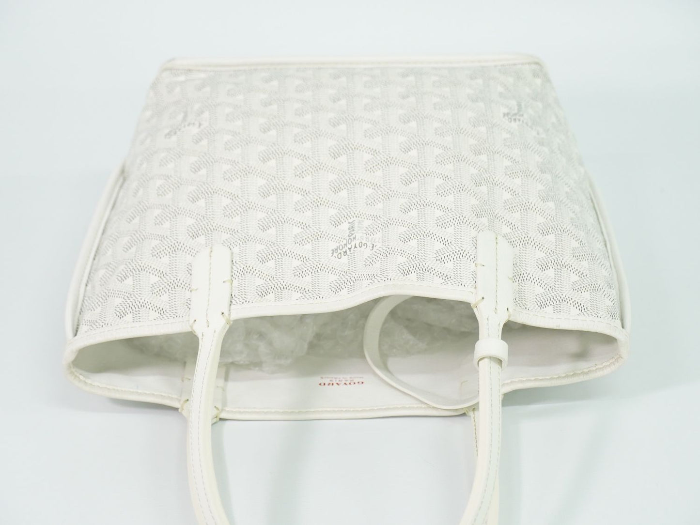 Goyard Anjou Mini Reversible Tote Bag White — view 5