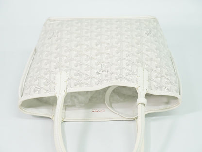 Goyard Anjou Mini Reversible Tote Bag White — view 5