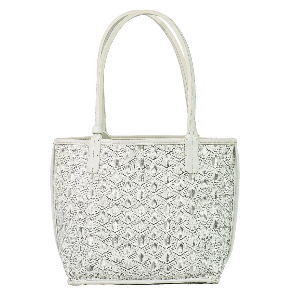 Goyard Anjou Mini Reversible Tote Bag White
