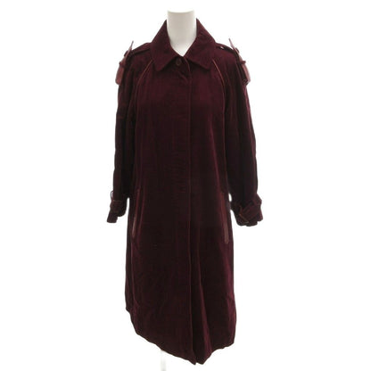 Saint Laurent Vintage Soutien Collar Coat Epaulette M Red MG
