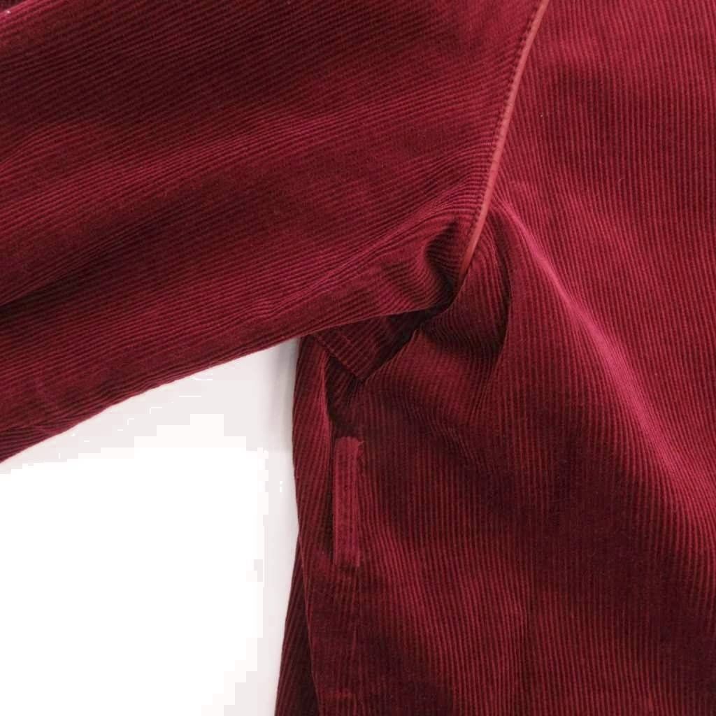 Saint Laurent Vintage Soutien Collar Coat Epaulette M Red MG — view 5