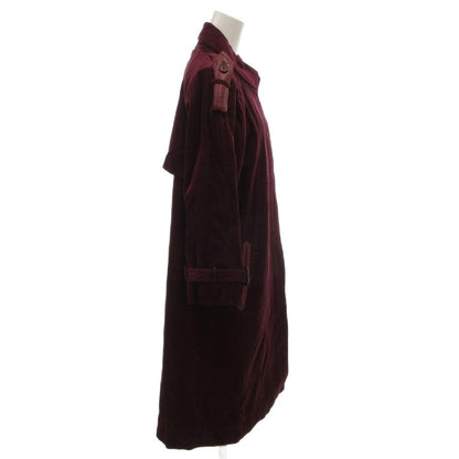 Saint Laurent Vintage Soutien Collar Coat Epaulette M Red MG — view 3