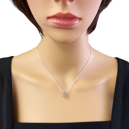 Louis Vuitton Pendentif Empreinte Necklace 18K White Gold — view 2