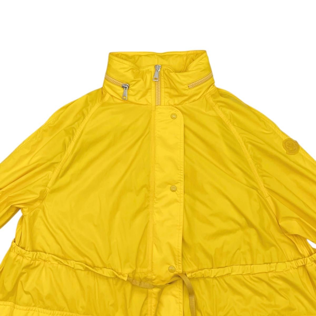 Moncler Long Coat Rins Jacket 0 Nylon Yellow Lins — view 3