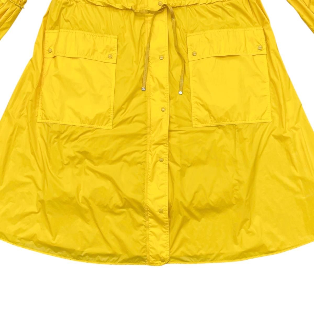 Moncler Long Coat Rins Jacket 0 Nylon Yellow Lins — view 4