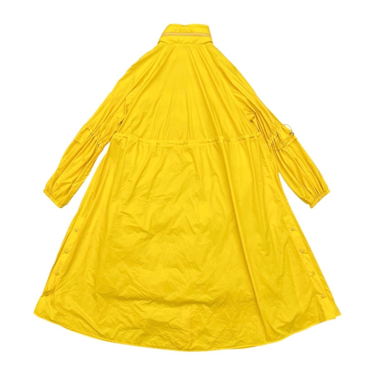 Moncler Long Coat Rins Jacket 0 Nylon Yellow Lins — view 2
