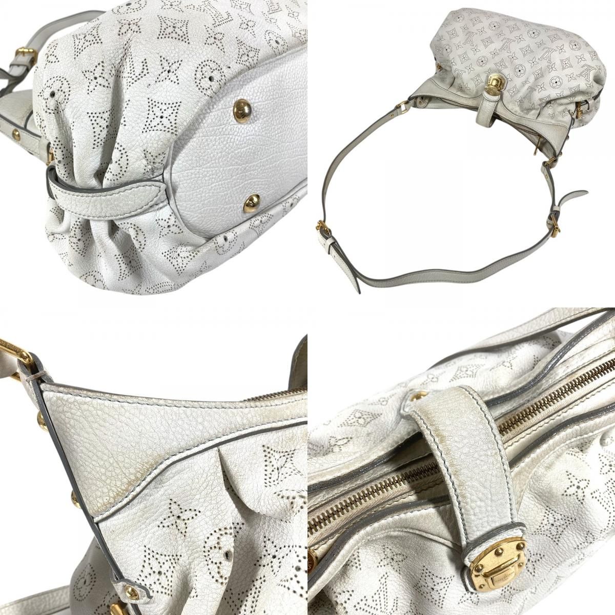 Louis Vuitton Shoulder Bag XS Monogram Mahina Leather White — view 7