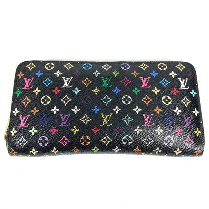 Louis Vuitton Wallet Zippy Monogram Multicolor Canvas Noir Black