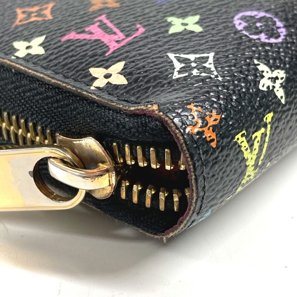 Louis Vuitton Wallet Zippy Monogram Multicolor Canvas Noir Black — view 7