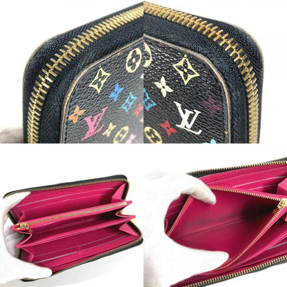 Louis Vuitton Wallet Zippy Monogram Multicolor Canvas Noir Black — view 8