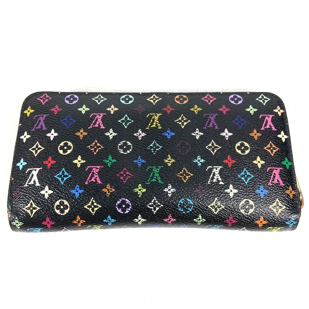 Louis Vuitton Wallet Zippy Monogram Multicolor Canvas Noir Black — view 2