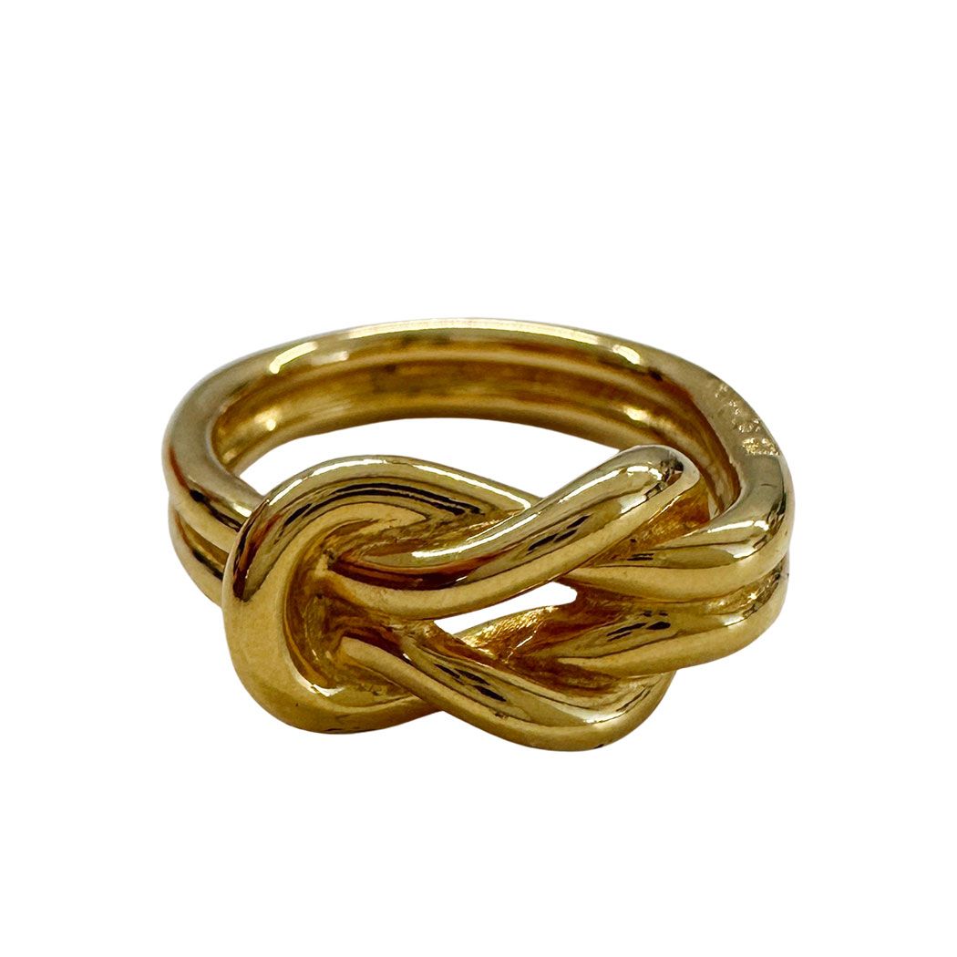 Hermes Scarf Ring Atame Gold Plated Easy Shawl — view 2