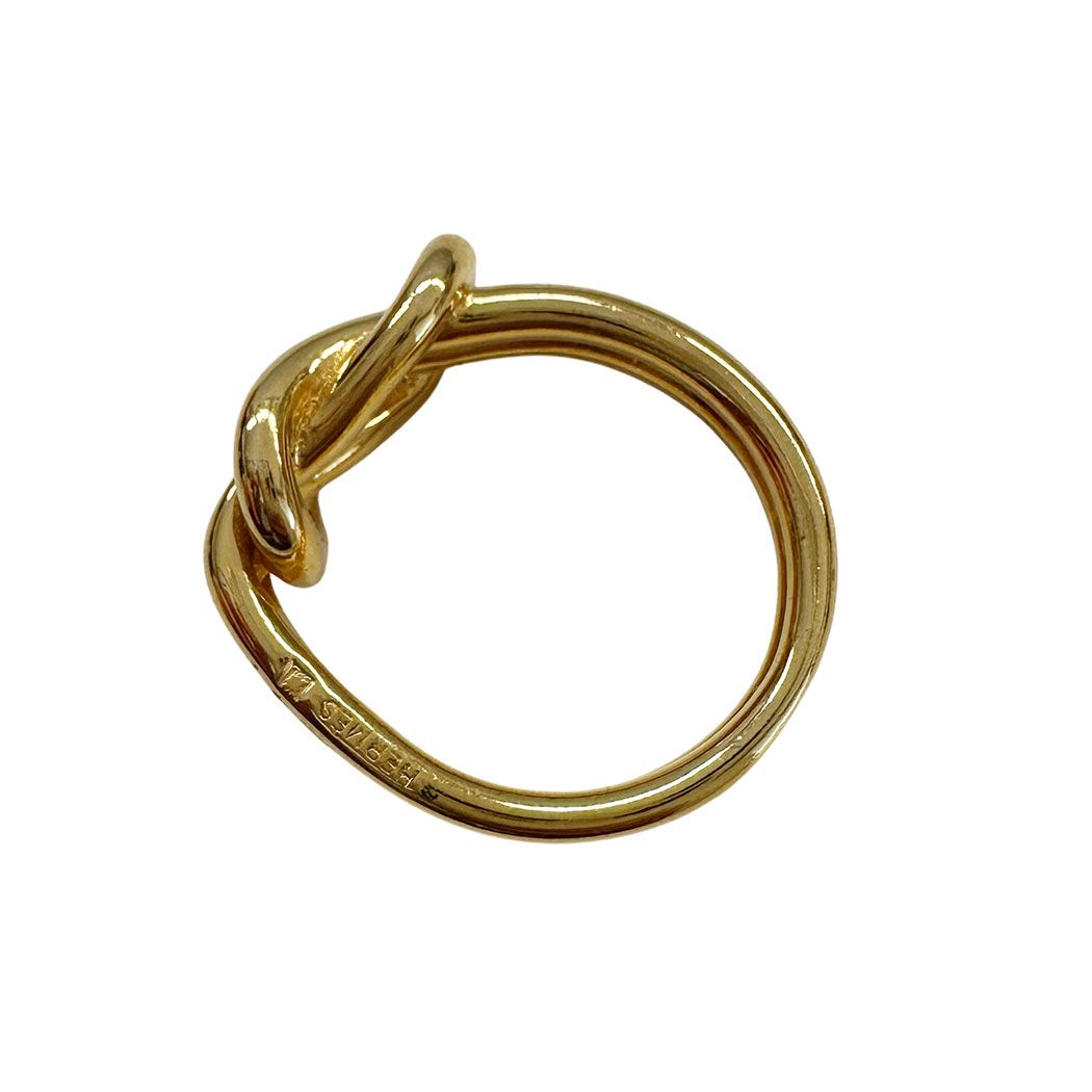 Hermes Scarf Ring Atame Gold Plated Easy Shawl — view 3
