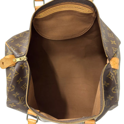 Louis Vuitton Bag Monogram Handbag Speedy 40 Brown Handle Mini Boston Outing — view 5