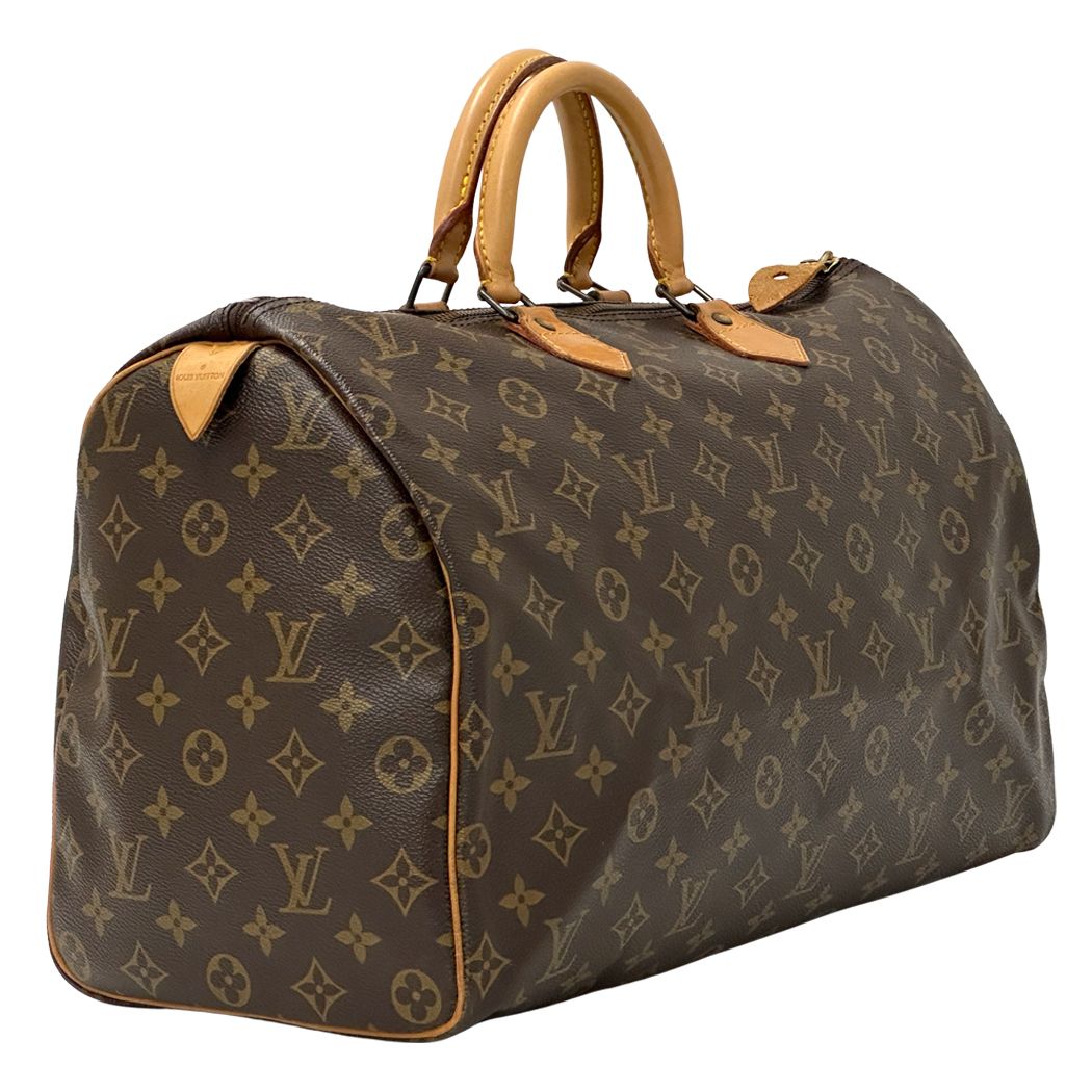 Louis Vuitton Bag Monogram Handbag Speedy 40 Brown Handle Mini Boston Outing — view 3